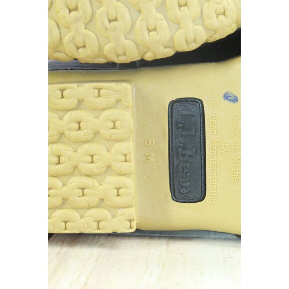 LL Bean Signature Waxed Canvas Maine Hunting Shoe 16" Black Size 6 M - Picture 8 of 11